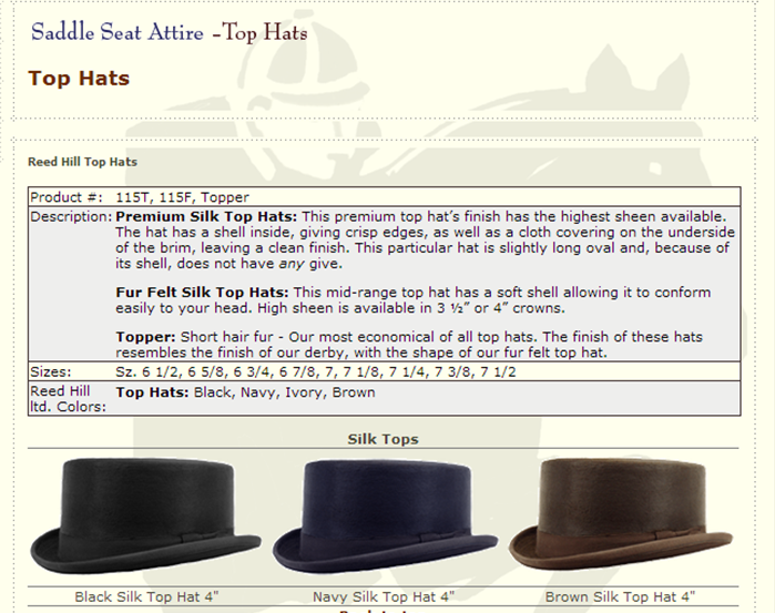 Reed Hill Silk Top Hat